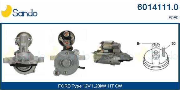 Motorino d'avviamento SANDO 6014111.0