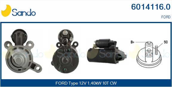 Motorino d'avviamento SANDO 6014116.0