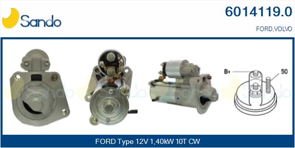 Motorino d'avviamento SANDO 6014119.0