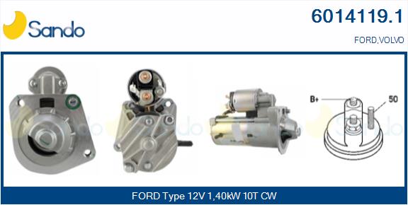 Motorino d'avviamento SANDO 6014119.1