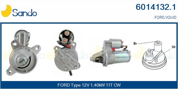 Motorino d'avviamento SANDO 6014132.1