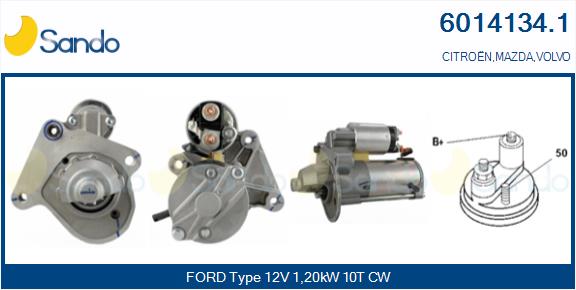 Motorino d'avviamento SANDO 6014134.1
