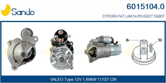  MOTORINO AVVIAMENTO (ADATTABILE) FIAT SCUDO 2.0JTD -06