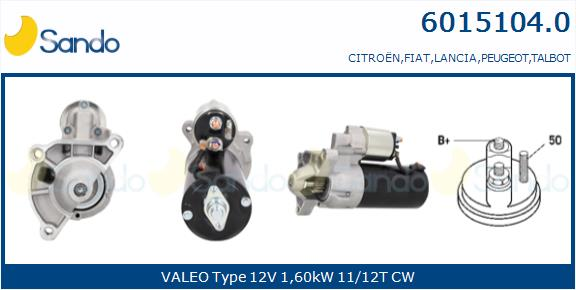  MOTORINO AVVIAMENTO (ADATTABILE) FIAT SCUDO 2.0JTD -06