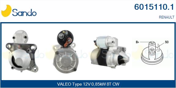 Motorino d'avviamento SANDO 6015110.1