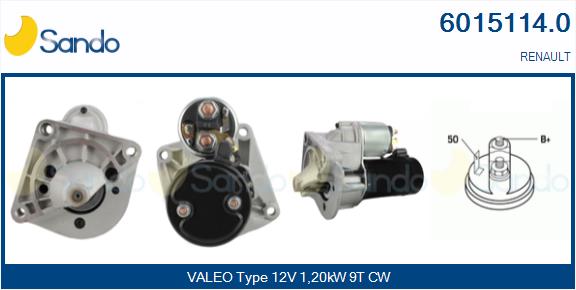 Motorino d'avviamento SANDO 6015114.0