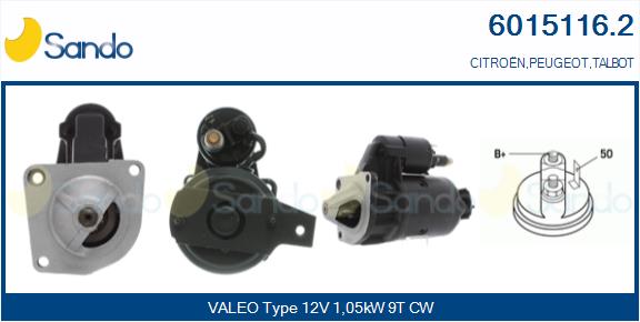 Motorino d'avviamento SANDO 6015116.2