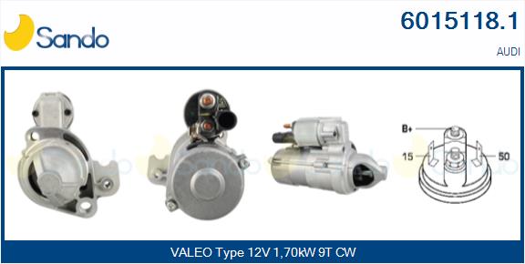 Motorino d'avviamento SANDO 6015118.1