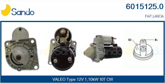 Motorino d'avviamento SANDO 6015125.0