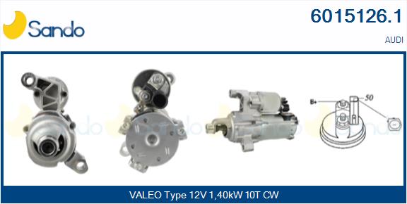 Motorino d'avviamento SANDO 6015126.1
