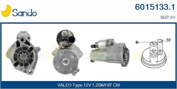 Motorino d'avviamento SANDO 6015133.1