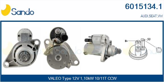 Motorino d'avviamento SANDO 6015134.1