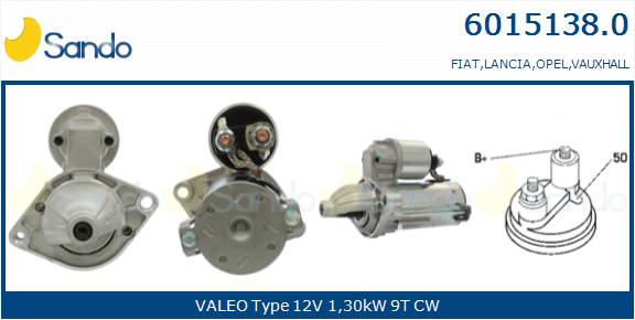  MOTORINO AVVIAMENTO (ADATTABILE) FIAT 500 1.3DMJ 07-