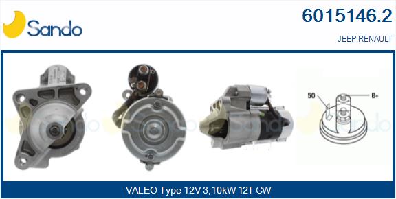 Motorino d'avviamento SANDO 6015146.2