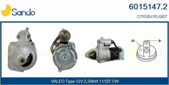 Motorino d'avviamento SANDO 6015147.2