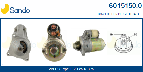 Motorino d'avviamento SANDO 6015150.0