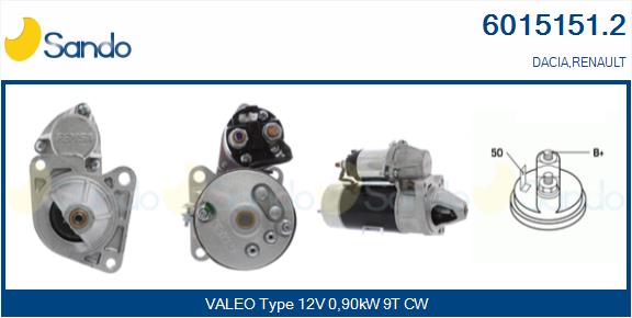 Motorino d'avviamento SANDO 6015151.2