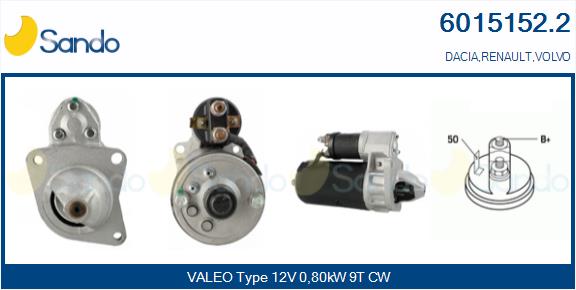 Motorino d'avviamento SANDO 6015152.2