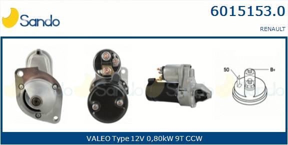  MOTORINO AVVIAMENTO (ADATTABILE) RENAULT 4 0.8