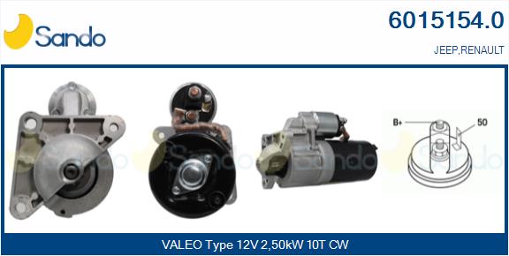 Motorino d'avviamento SANDO 6015154.0