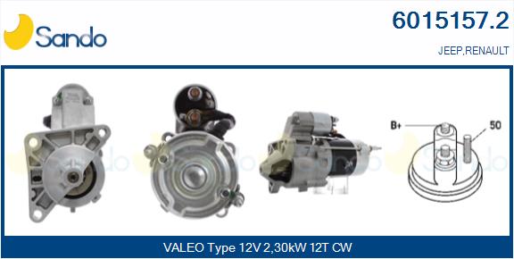 Motorino d'avviamento SANDO 6015157.2