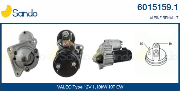 Motorino d'avviamento SANDO 6015159.1