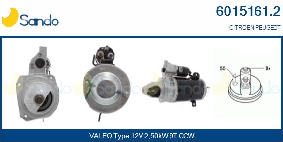 Motorino d'avviamento SANDO 6015161.2