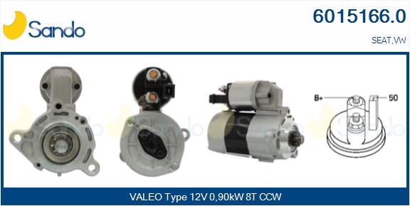 Motorino d'avviamento SANDO 6015166.0