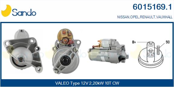  MOTORINO AVVIAMENTO (ORIGINALE) OPEL MOVANO 2.2TDI 01-