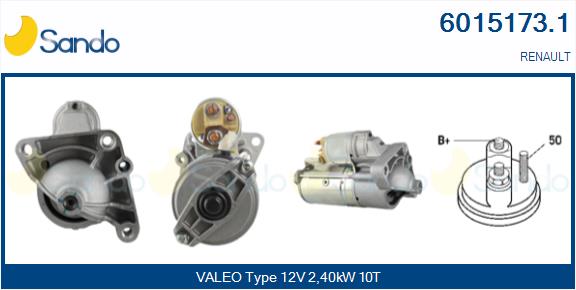 Motorino d'avviamento SANDO 6015173.1