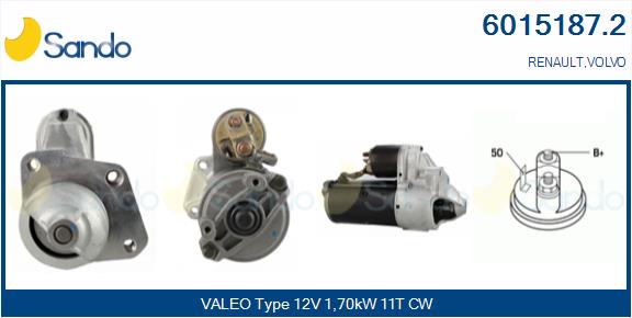 Motorino d'avviamento SANDO 6015187.2