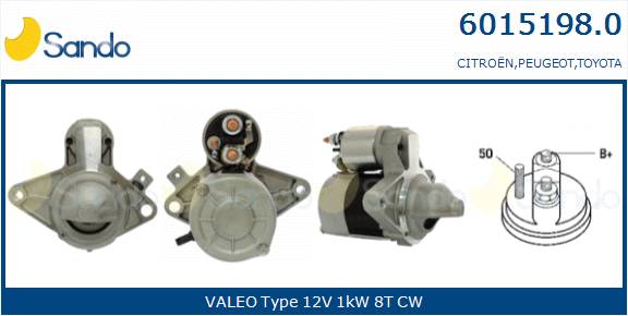  MOTORINO AVVIAMENTO (ADATTABILE) CITROEN C1 1.0 -14