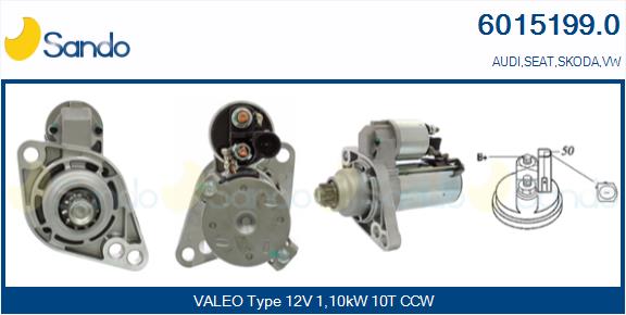 Motorino d'avviamento SANDO 6015199.0