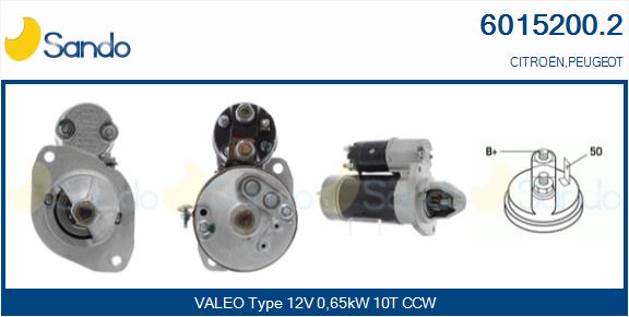 Motorino d'avviamento SANDO 6015200.2