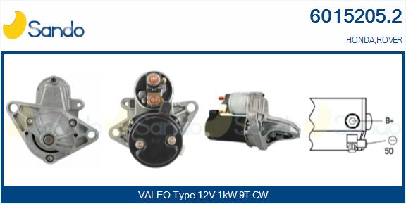 Motorino d'avviamento SANDO 6015205.2