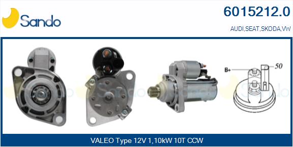 Motorino d'avviamento SANDO 6015212.0