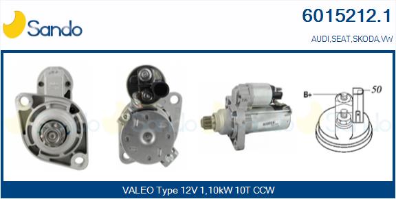 Motorino d'avviamento SANDO 6015212.1