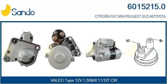  MOTORINO AVVIAMENTO (ADATTABILE) FIAT SCUDO 1.6 D 07-