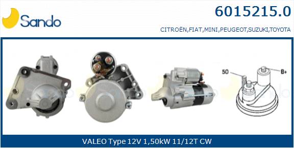  MOTORINO AVVIAMENTO (ADATTABILE) FIAT SCUDO 1.6 D 07-