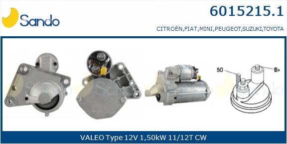 SANDO M.AV.TO(ORIGINALE) PEUGEOT 207 1.4HDI 06-