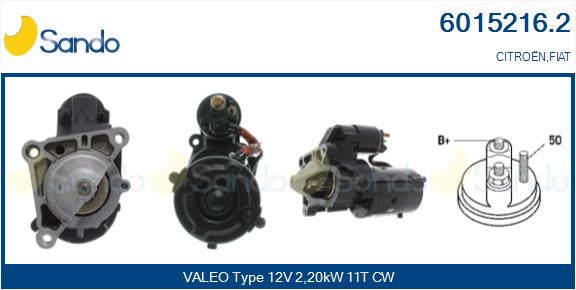 Motorino d'avviamento SANDO 6015216.2