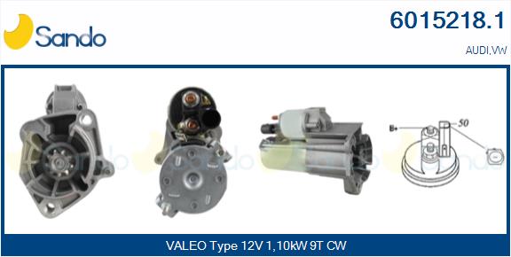 Motorino d'avviamento SANDO 6015218.1