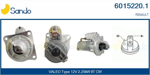 Motorino d'avviamento SANDO 6015220.1