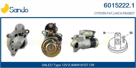 Motorino d'avviamento SANDO 6015222.1