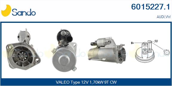 Motorino d'avviamento SANDO 6015227.1
