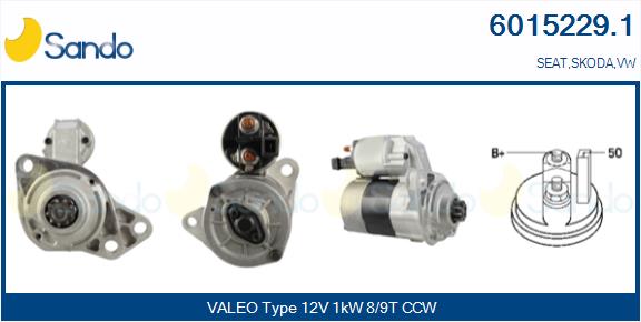 Motorino d'avviamento SANDO 6015229.1
