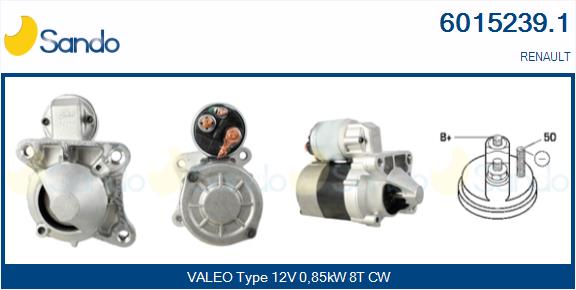 Motorino d'avviamento SANDO 6015239.1