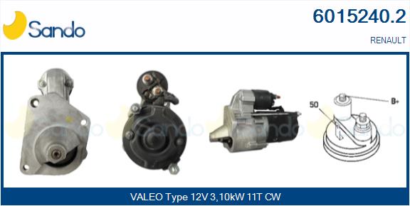 Motorino d'avviamento SANDO 6015240.2