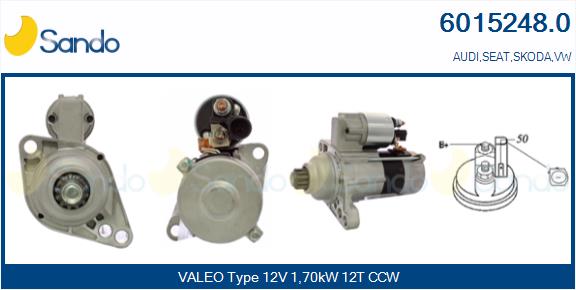 Motorino d'avviamento SANDO 6015248.0