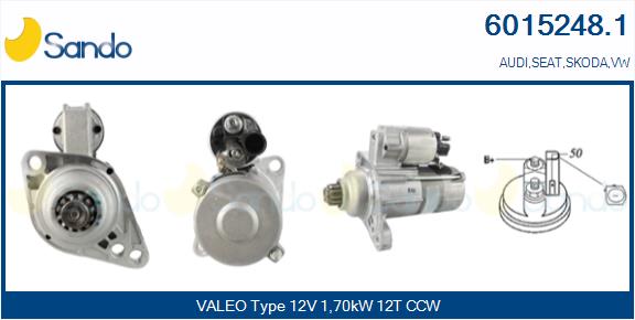 Motorino d'avviamento SANDO 6015248.1
